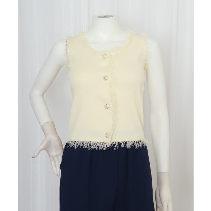 ベスト レディース フリンジ ボタン飾り | Miniministore | 詳細画像15 