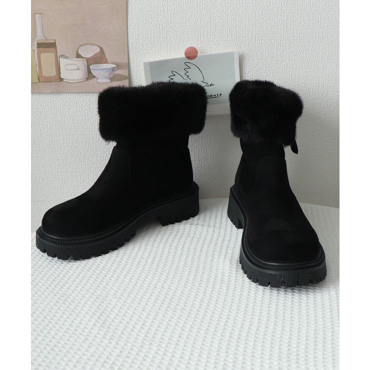 LKS-2411-002 ブーツ ショートブーツ 厚底 裏起毛 ハイカット ス xd09212.jpg