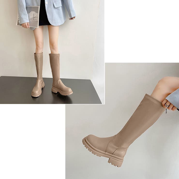 ロングブーツ 厚底ブーツ レディース韓国 | Miniministore | 詳細画像10 