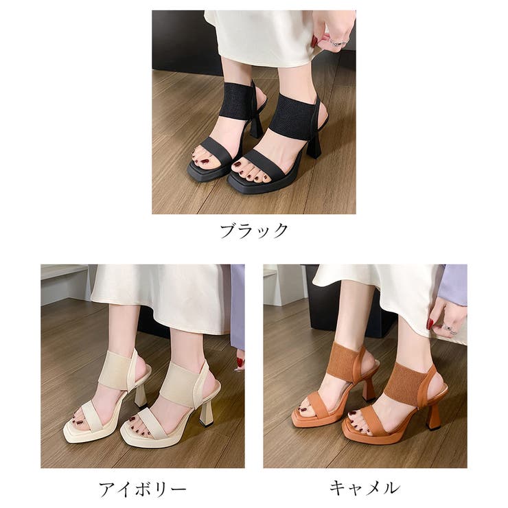 ヒールサンダル ベルト 美脚 韓国 夏 | Miniministore | 詳細画像2 