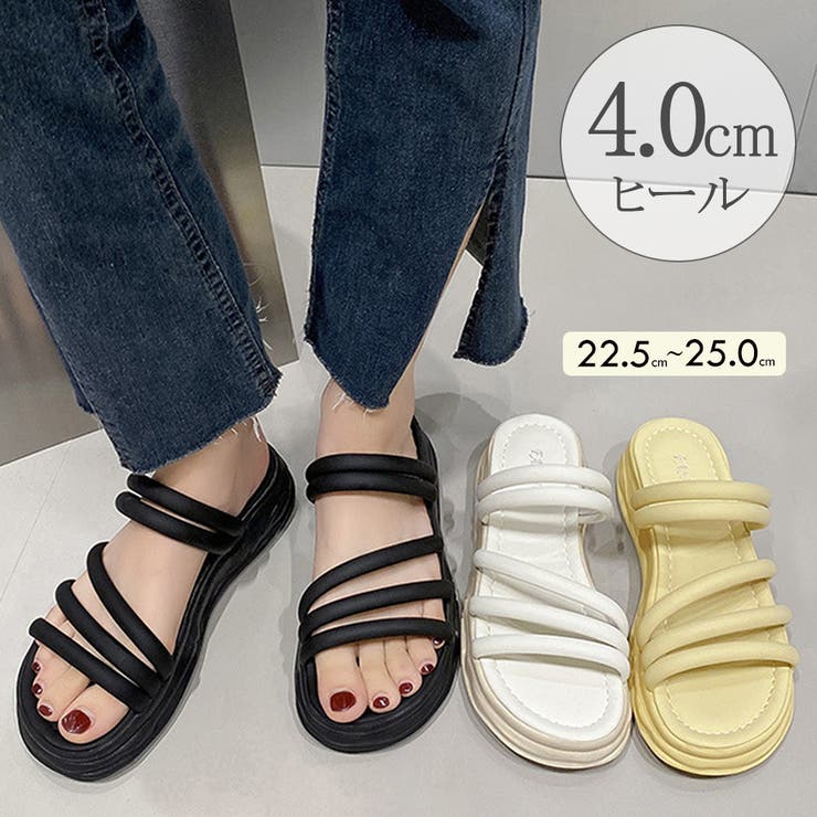 厚底サンダル ミュールサンダル 美脚 夏 | Miniministore | 詳細画像1 