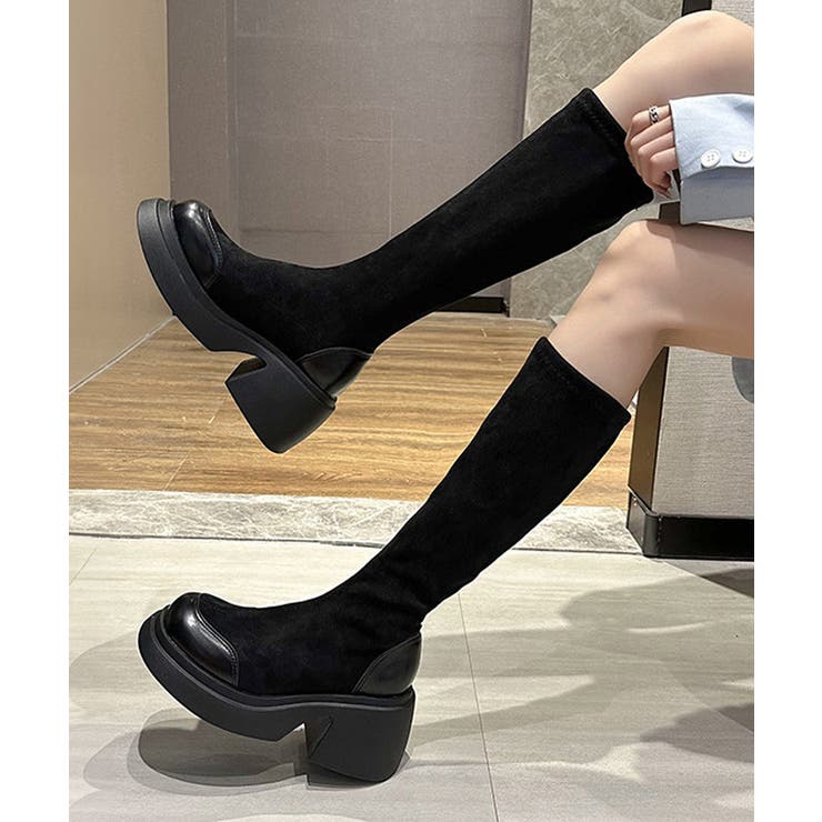 厚底ブーツ ニーハイブーツ ロングブーツ | Miniministore | 詳細画像1 