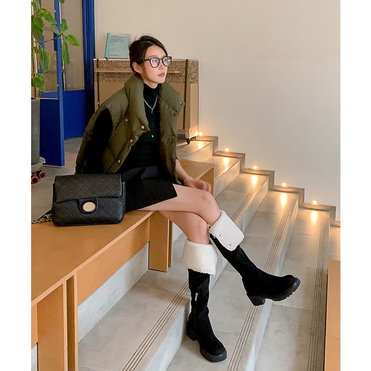 ニーハイブーツ ロングブーツ スエード調 | Miniministore | 詳細画像10 