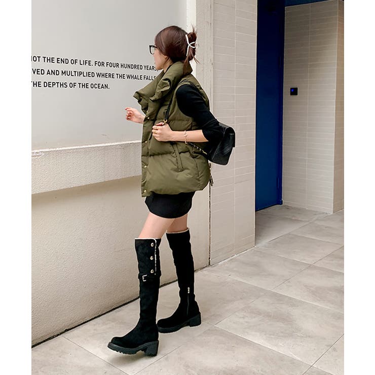 ニーハイブーツ ロングブーツ スエード調 | Miniministore | 詳細画像12 