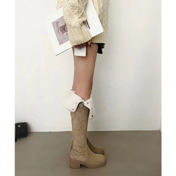 ニーハイブーツ ロングブーツ スエード調 | Miniministore | 詳細画像17 