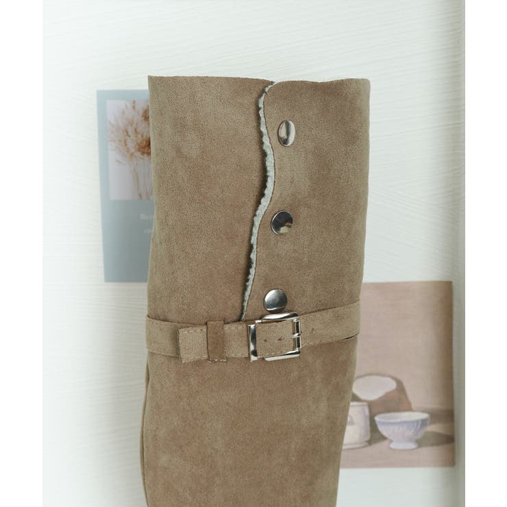 ニーハイブーツ ロングブーツ スエード調 | Miniministore | 詳細画像24 