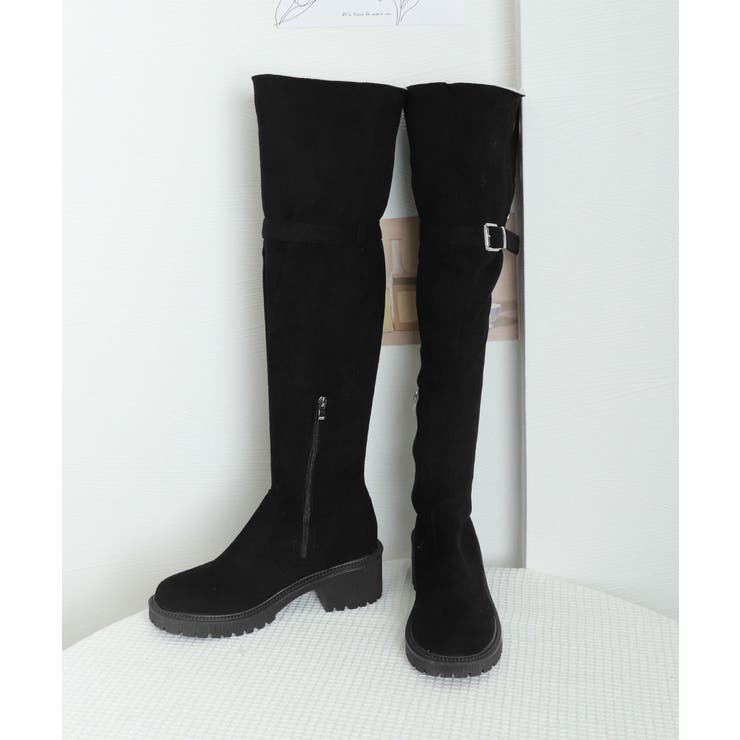 ニーハイブーツ ロングブーツ スエード調 | Miniministore | 詳細画像34 