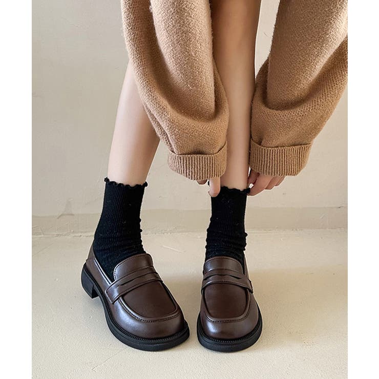 ローファー レディース PU ローヒール | Miniministore | 詳細画像13 