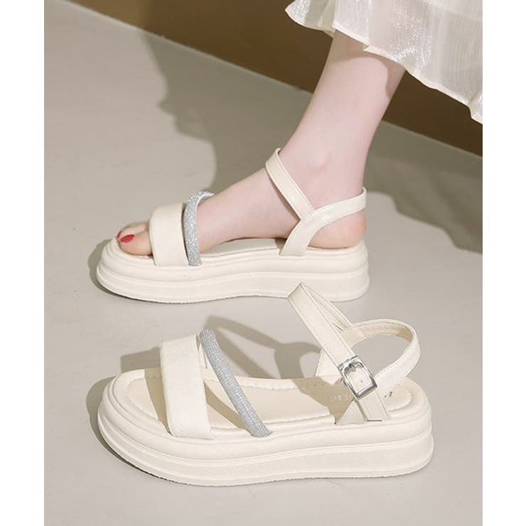 厚底サンダル ラインストーン レディース | Miniministore | 詳細画像8 