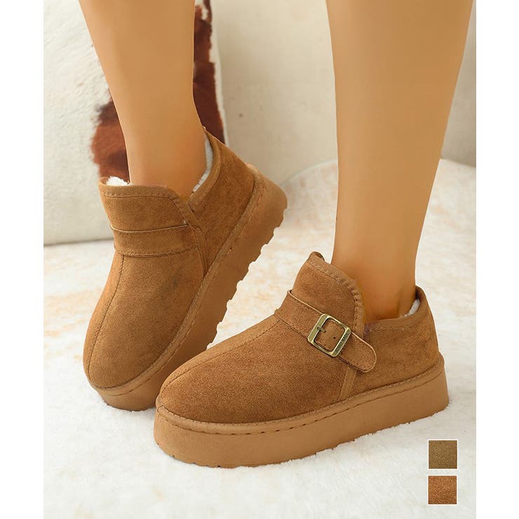 ムートンブーツ 厚底 ショートブーツ 冬 | Miniministore | 詳細画像1 