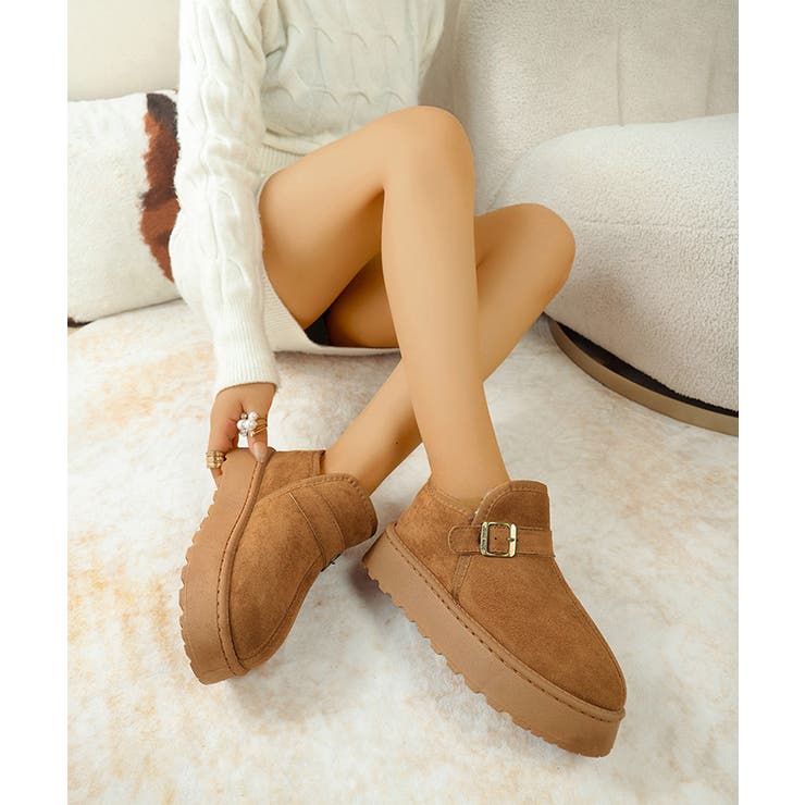 ムートンブーツ 厚底 ショートブーツ 冬 | Miniministore | 詳細画像10 