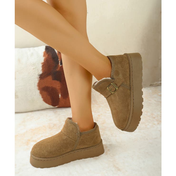 ムートンブーツ 厚底 ショートブーツ 冬 | Miniministore | 詳細画像3 