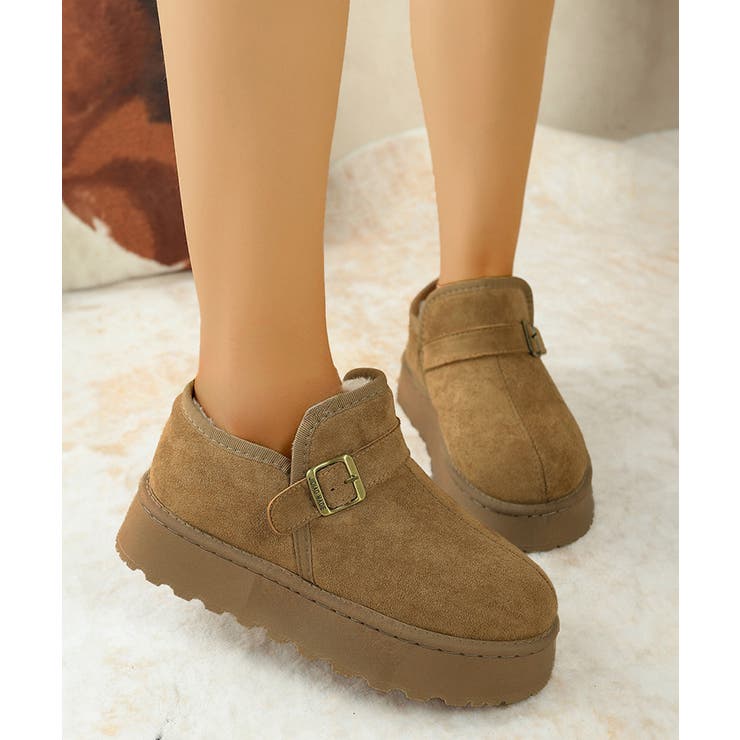 ムートンブーツ 厚底 ショートブーツ 冬 | Miniministore | 詳細画像4 