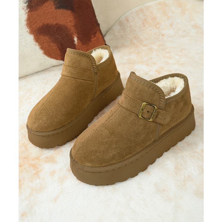 ムートンブーツ 厚底 ショートブーツ 冬 | Miniministore | 詳細画像7 