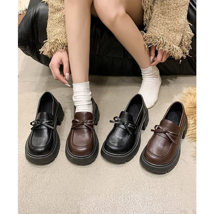 ローファー レディース レザー調 リボン | Miniministore | 詳細画像8 