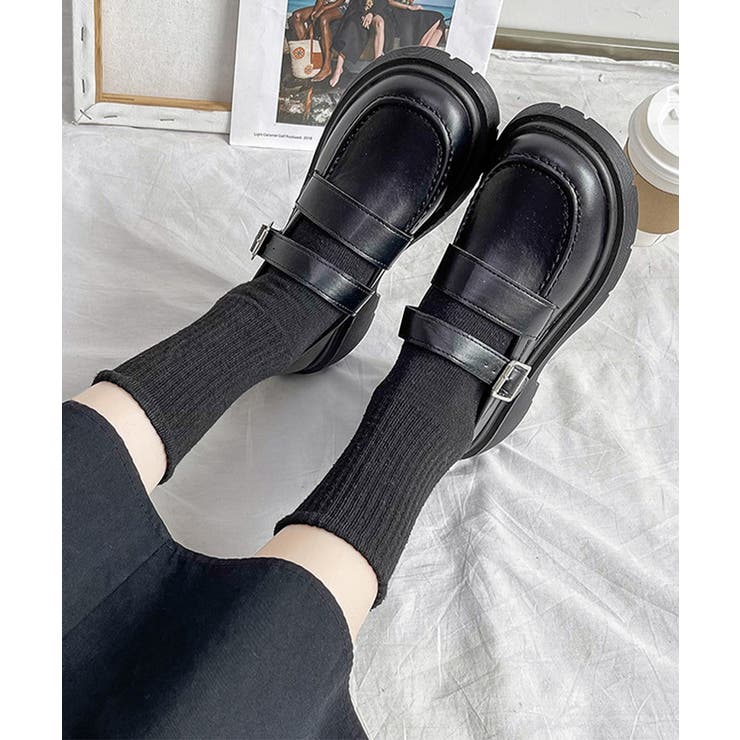 ローファー レディース 厚底 太ヒール | Miniministore | 詳細画像3 