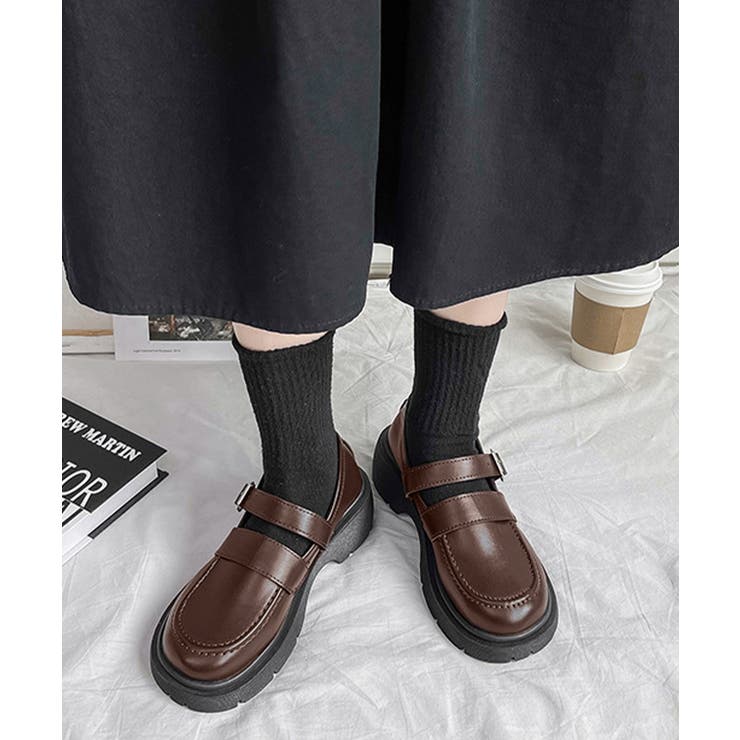 ローファー レディース 厚底 太ヒール | Miniministore | 詳細画像8 