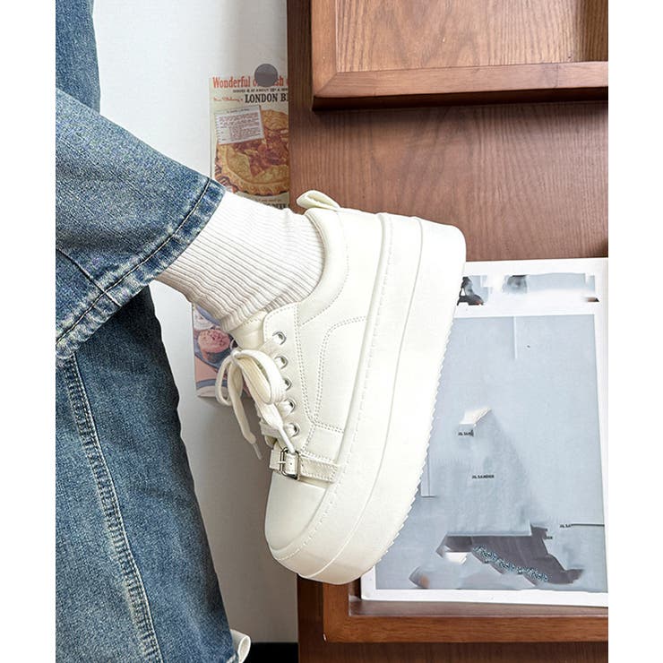 厚底スニーカー ローカット靴 美脚 脚長 | Miniministore | 詳細画像7 