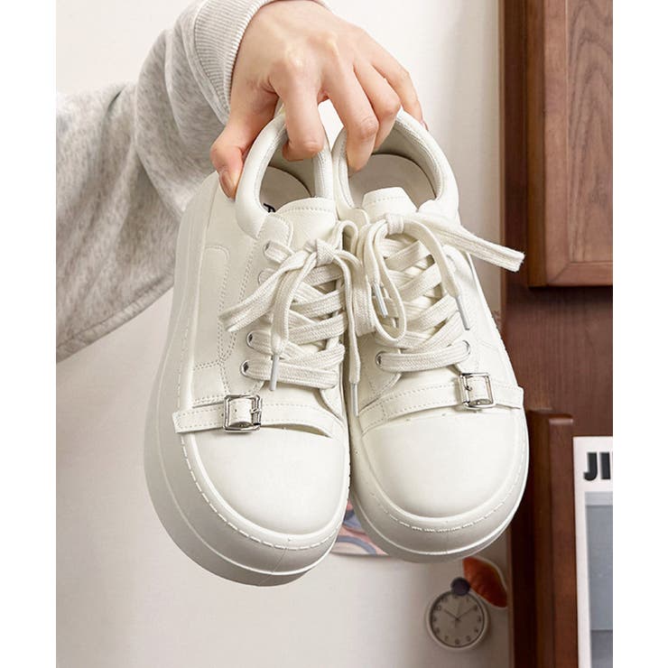 厚底スニーカー ローカット靴 美脚 脚長 | Miniministore | 詳細画像8 