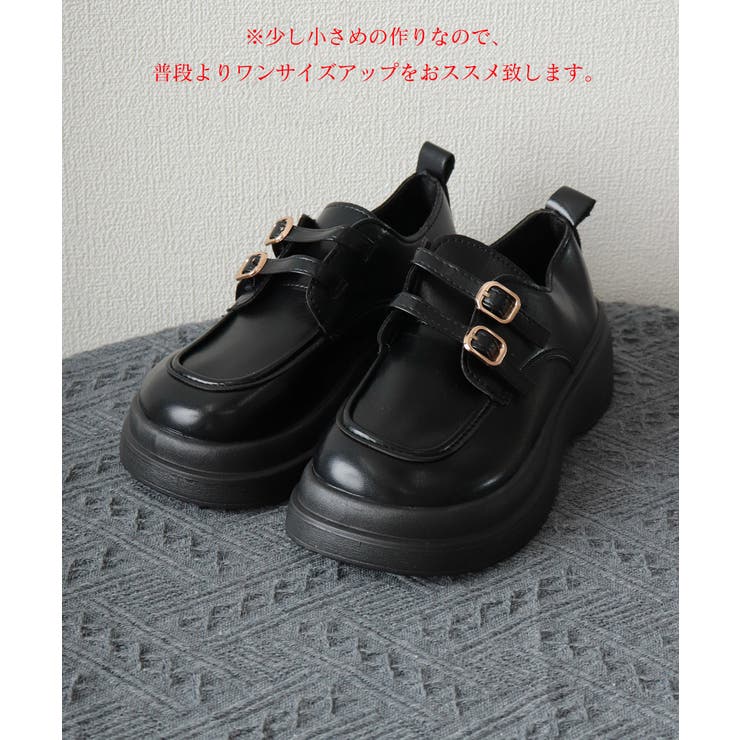 厚底ローファー メアリージェーン靴 美脚 | Miniministore | 詳細画像16 