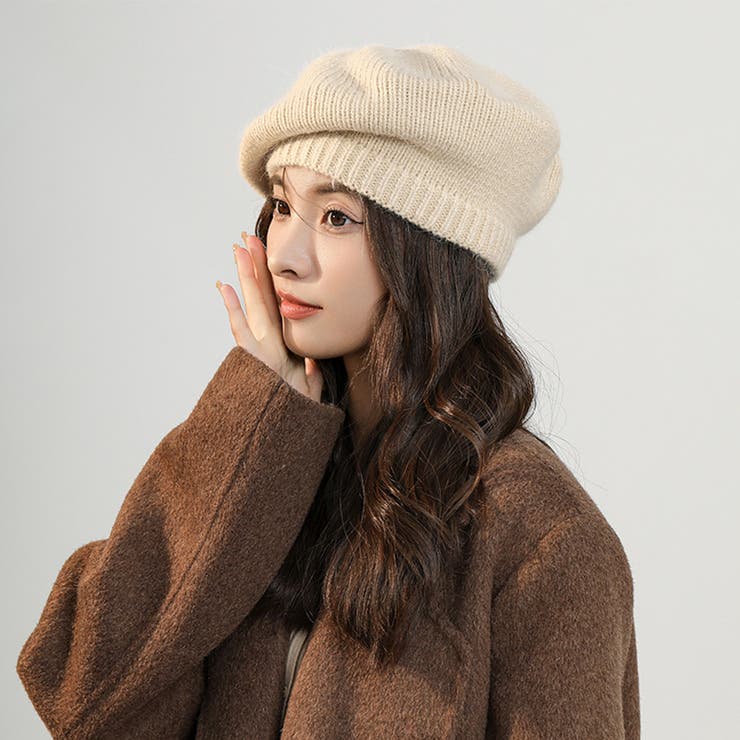 ニットベレー帽 レディース リブ編み [品番：II000011007]｜Miniministore（ミニミニストア）のレディースファッション通販｜SHOPLIST（ショップリスト）