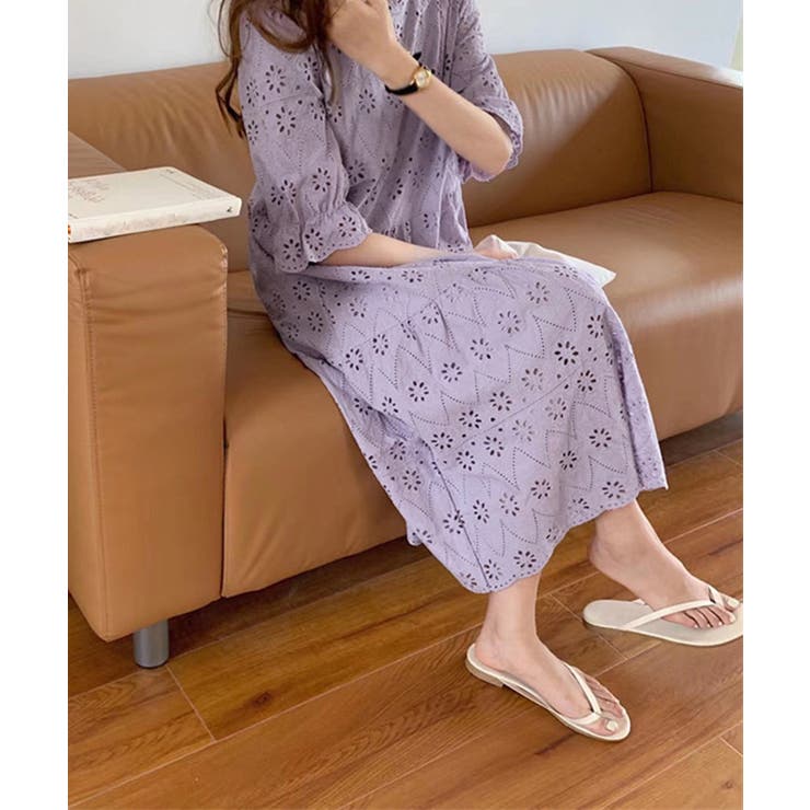 刺しゅうレース ロングワンピース きれいめ 品番 Ii Aimoon アイモン のレディースファッション通販 Shoplist ショップリスト