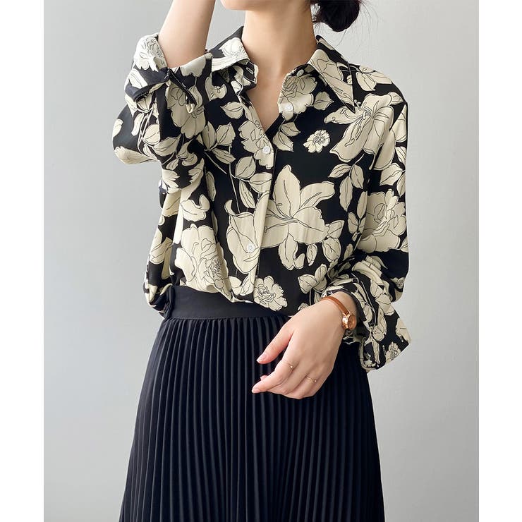花柄シャツブラウス レディース レトロ風 品番 Ii Aimoon アイモン のレディース ファッション通販 Shoplist ショップリスト
