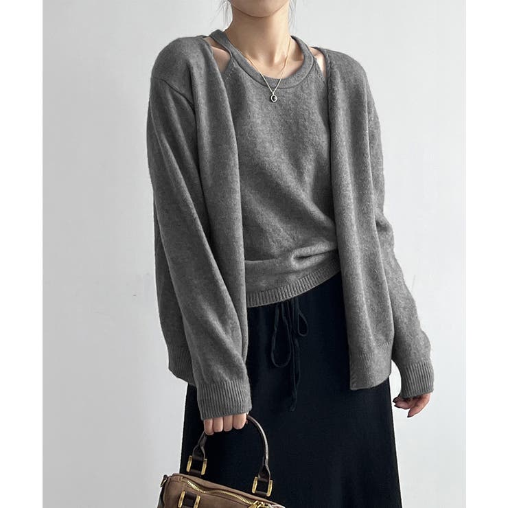 ニットアンサンブル レディース2点セット[品番：II000011992]｜Aimoon