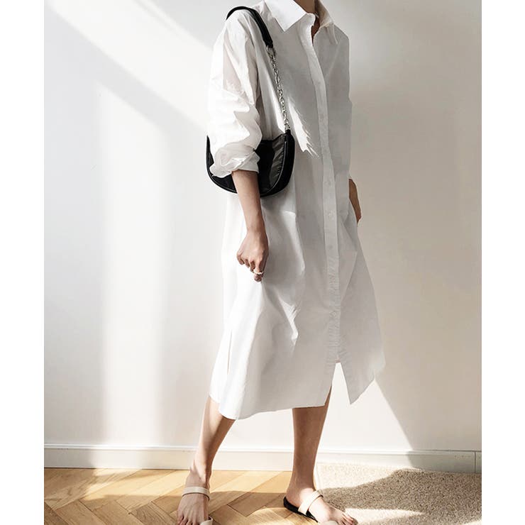 シャツワンピース 長袖 レディース 襟付き 品番 Ii Aimoon アイモン のレディースファッション通販 Shoplist ショップリスト