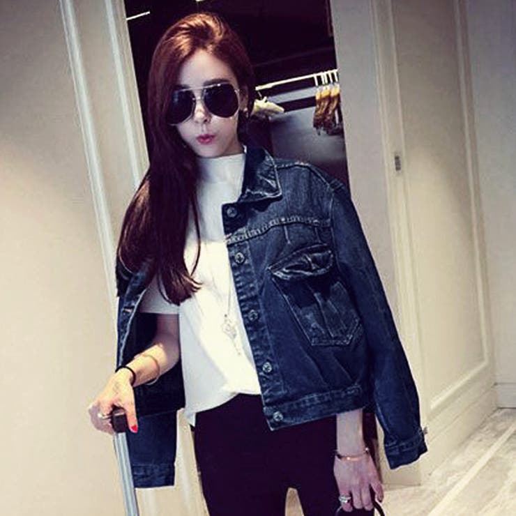 レディース デニムジャケット 韓国 春秋 品番 Ii Miniministore ミニミニストア のレディースファッション通販 Shoplist ショップリスト