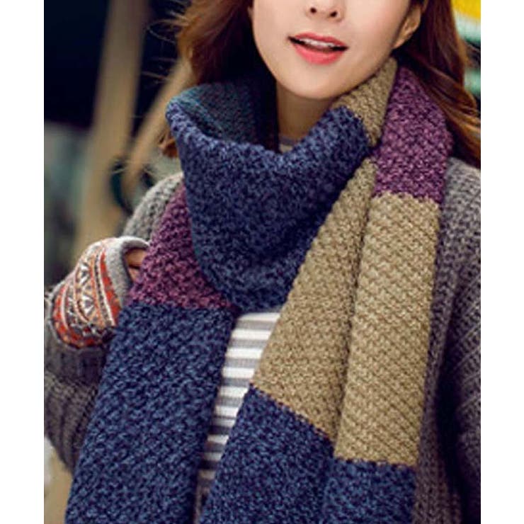 ネイビー | 男女兼用マフラー レディース ストール | Miniministore