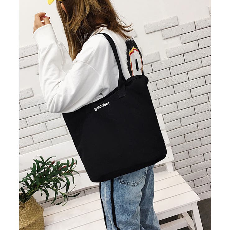 ブラック | レディース 大容量バッグ ロゴ入り | Miniministore