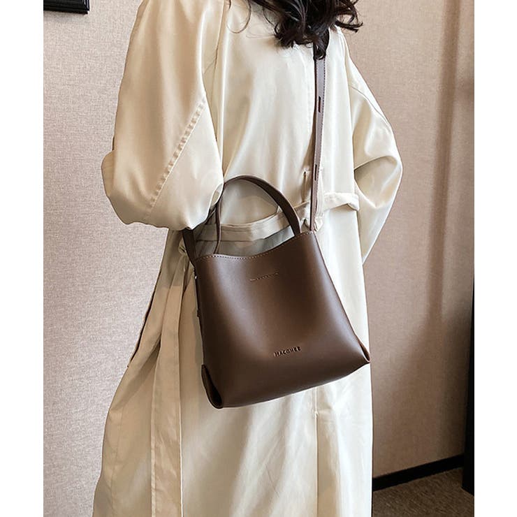 ショルダーバッグ 2wayバケットバッグ[品番：AGCW0006108