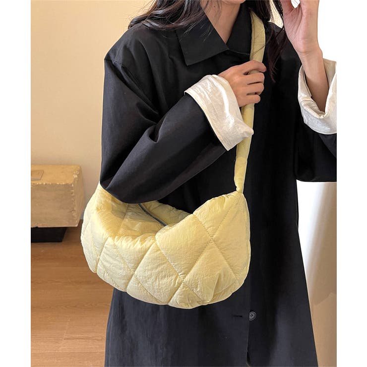 クリーム | キルティングショルダーバッグ 斜めがけ鞄 | Miniministore