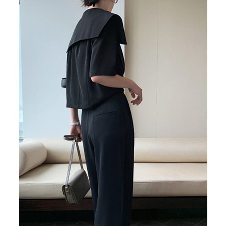 セーラーカラー ブラウス レディース オフィスカジュアル | Aimoon | 詳細画像11 