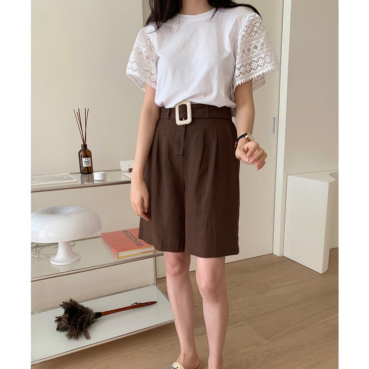 半袖カットソー ショートパンツ 上下セット | Aimoon | 詳細画像3 