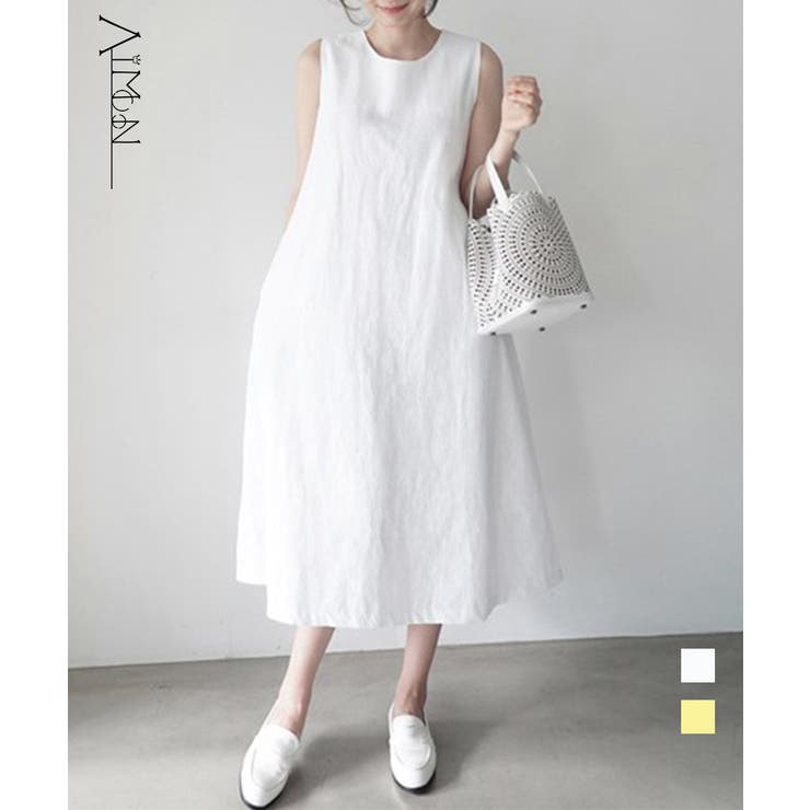 リネンワンピース ノースリーブ 韓国風 品番 Ii Aimoon アイモン のレディースファッション通販 Shoplist ショップリスト