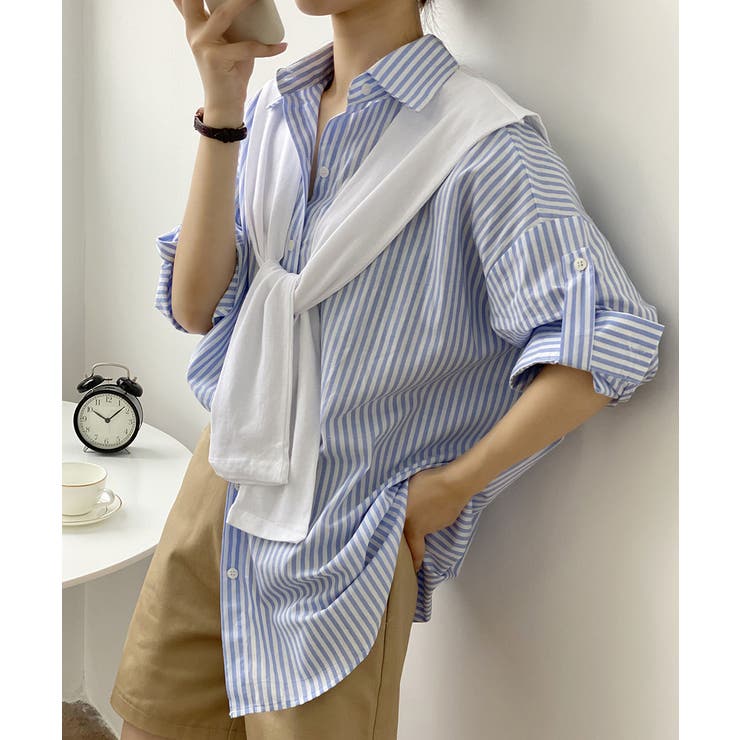 ブラウス ストライプ柄 レディース 春夏 | Aimoon | 詳細画像2 