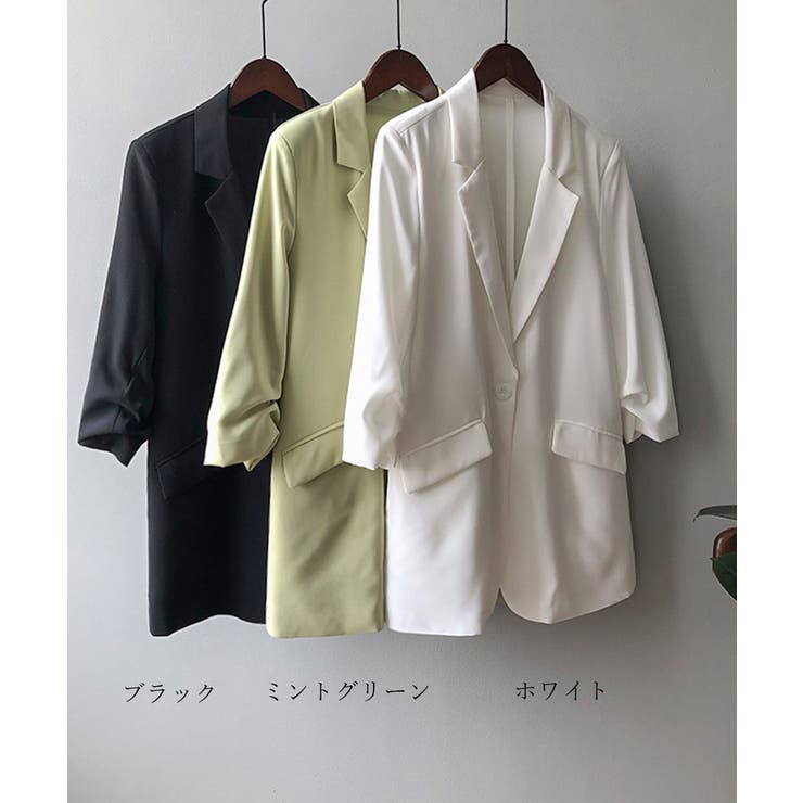 テーラードジャケット レディース 韓国[品番：II000007304