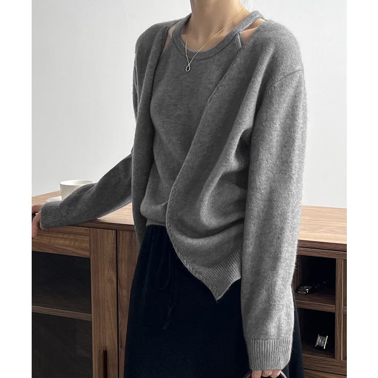 ニットアンサンブル レディース2点セット[品番：II000011992]｜Aimoon