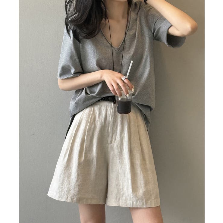 vネックtシャツ レディース 綿100% | Aimoon | 詳細画像5 