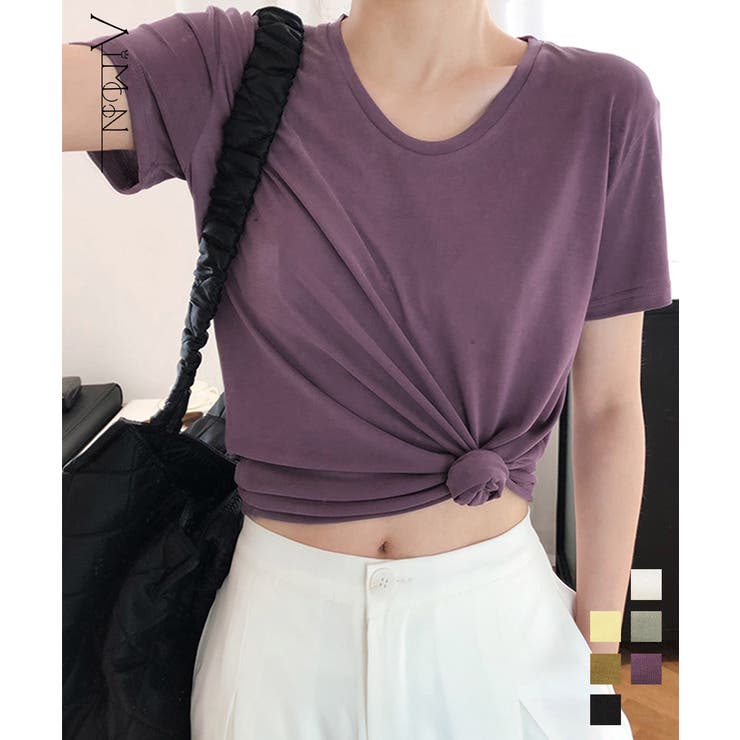 半袖 Tシャツ レディース ラウンドネック | Aimoon | 詳細画像1 