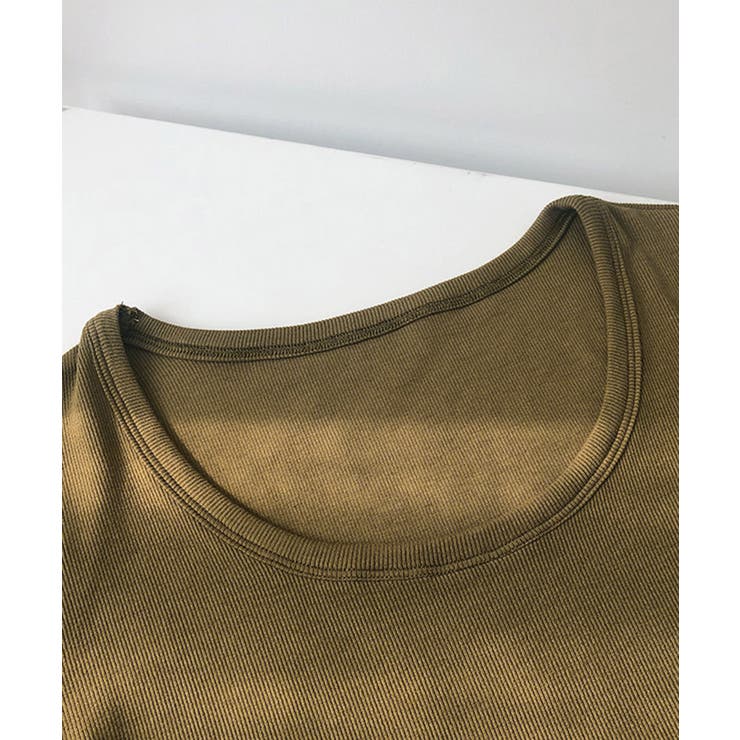 リブニットトップス 夏レディース Uネック | Aimoon | 詳細画像13 