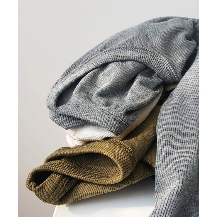 リブニットトップス 夏レディース Uネック | Aimoon | 詳細画像15 