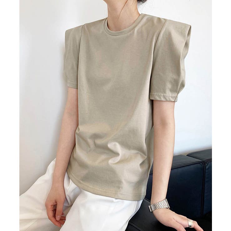 パフスリーブ Tシャツレディース 無地 オフィスカジュアル | Aimoon | 詳細画像11 