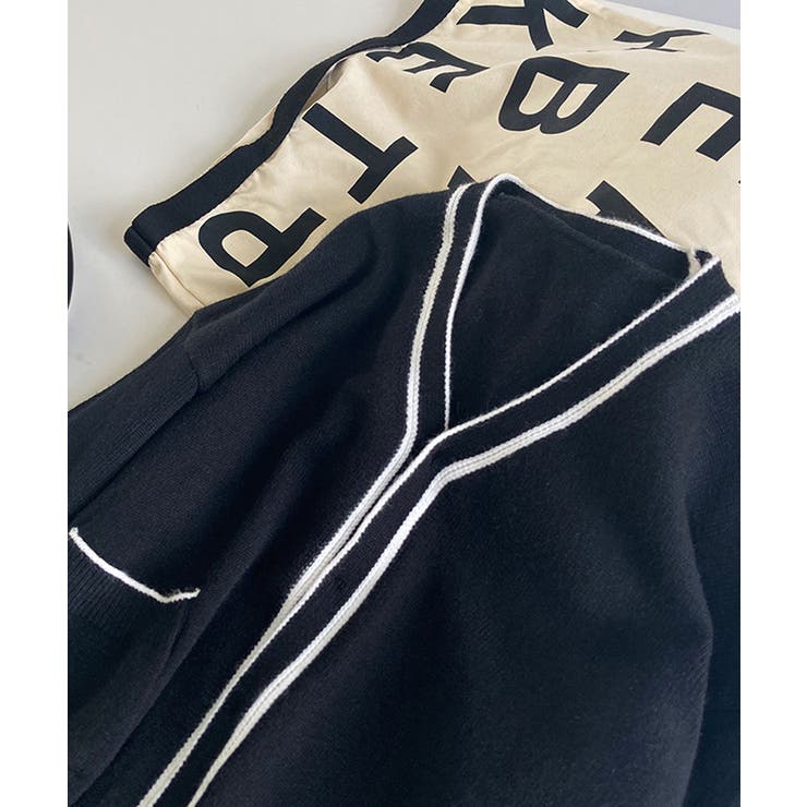 モノトーン ニット カーディガン 春秋冬 | Aimoon | 詳細画像13 