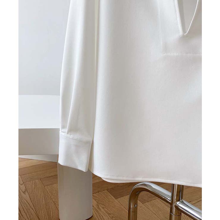 シャツブラウス 長袖 レディース 韓国 オフィスカジュアル | Aimoon | 詳細画像17 