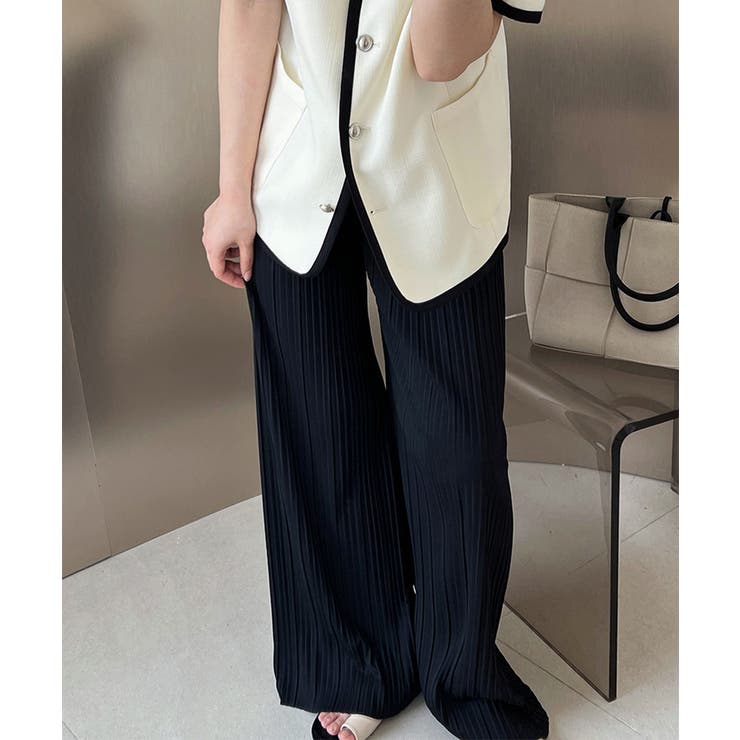 予約購入品♡大人可愛い【UNMINOU】洗える ツイード パンツ オールインワン レディース ボトムス パンツ ロング 送料無料