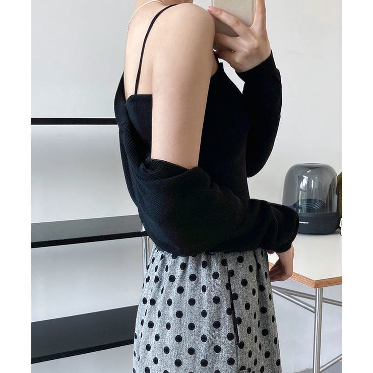 アンサンブル ショートニット 長袖春秋冬 | Aimoon | 詳細画像5 