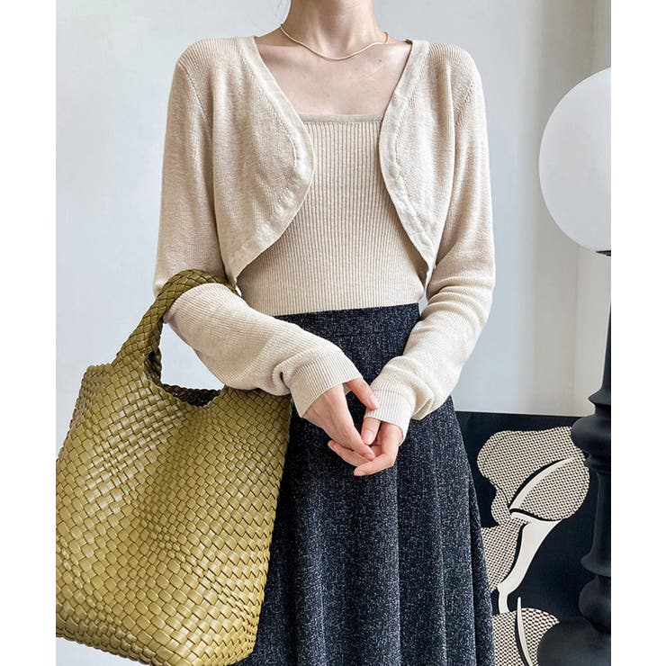 アンサンブル ショートニット 長袖春秋冬 | Aimoon | 詳細画像9 